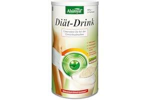 Alsiroyal Diät-Drink - Diät Shake zur Unterstützung beim Abnehmen (500g Pulver) - Mahlzeitenersatz mit Vitaminen, Mineralstoffen, Ballaststoffen & hohem Eiweißgehalt - ohne Zuckerzusatz - vegan