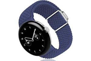 Binggunyo Pasek do Google Pixel Watch 2 / Pixel Watch, regulowany, pleciony, oddychający, elastyczny, rozciągliwy nylonowy pasek do zegarka Google Watch
