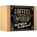 Confezione Regalo - COFFEES OF THE WORLD | Caffè Macinato 600g (6 x 100g) - 6 Pregiate Qualità di Caffè Monorigine | Idea Reg