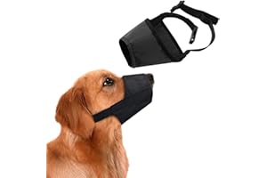 JCTRRJ Maulkorb Kleine Hunde, Maulkorb Hund, Hunde Maulkorb, Fressschutz Hund, Verstellbare Schlaufe, Atmungsaktiv, Sicherer, Schneller Sitz Für Kleine, Verhindert Das Beißen, Kauen Und Bellen (S, schwarz)