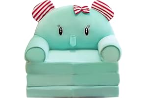 Rpporm Faltbarer Kinder-KinderSofa-Rückenlehen-Sessel 2 in 1 Faltbarer Kinder-Sofa-Sessel Cute Comic Lazy Sofa-Kinder flip up Sofa-Bett für Wohnzimmer Zierkissen Mit Füllung Landhaus