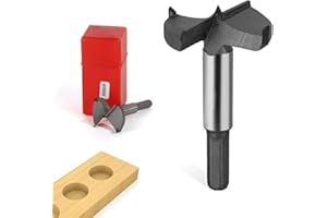 ZDNT 45mm Forstner Bit Set,High-Speed Steel Wood Drill Bits for Woodworking, Premium Drill Bit Kit for Flat Bottom Holes, Pocket Holes, Hinge Installation (45mm)