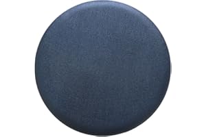 Levoberg Hocker Bezug Schutzbezug für Rundhocker aus Kunstleder rund Bar Bezug Sitz Kissen Schwarz Durchmesser 35cm