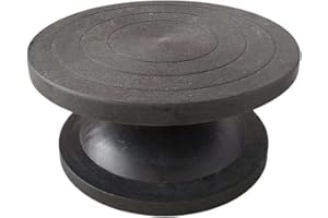 oshhni Keramik Töpferscheibe Manueller Bildhauer Drehtisch Keramik Werkzeug, Schwarz