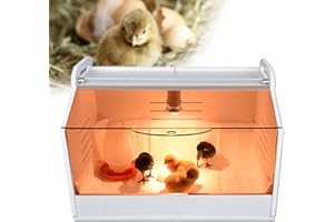 FETCOI Kükenaufzuchtbox Wärmelampe Heimaufzucht Reptilien und Kleintiere Brutkasten Inkubator 220V Kükenaufzuchtbox