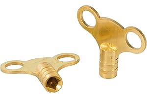 Dickie Dyer 476883 Brass Clock-Type Radiator Bleed Keys 2pk, Black