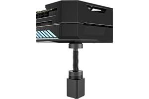 upHere Support GPU,Support Carte Graphique,Support Carte Graphique Verticale Réglable,Aluminium,Hauteur Ajustable,avec Aimant,S(28mm à 50mm),Noir,GH50K