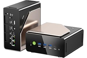 GMKtec Evo-T1 Mini PC AI Ultra 9 285H (Jusqu’à 5,4 GHz) 64 Go DDR5 (32 Go*2) 2 to SSD PCIe 4.0 Mini PC Gaming, 3 emplacements d’Extension M.2, Oculink, Affichage Quad 8K