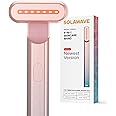 Solawave 4-in-1 Radiant Renewal Wand, Face Skincare Wand with Facial Massager, Facial Wand (Blue/Pink Ombre)