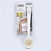 Kanji Klipsli &Ccedil;ay Kahve &Ouml;l&ccedil;&uuml; Kaşığı - Beyaz
