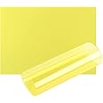 Acetate Sheets A4 OHP Sheet Colour Acetate Clear Film Plastic Light Filter Gel Reading Aid Thick 100 Micron Reading Aid (A4 Size - Yellow - 1 Sheet)