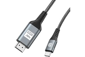 SWECENT Kabel USB C do HDMI 1M,[Kompatybilny z 4k/Thunderbolt3] hdmi usb nylon kabel HDMI USB C kompatybilny z i Phone15 Pro Max, MacBook Pro Air/iPad Pro/iMac/XPS 15/Surface Book/Galaxy S23/S22/S21