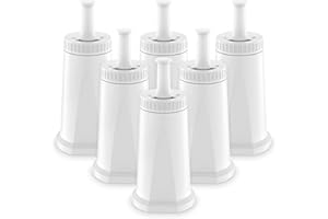 ARETHONE Wasserfilter Ersatz für Sage Kaffeevollautomat, 6 Stück Ersatz für Sage Barista Express Pro Wasserfilter, Water Filter für SES810/SES880/SES920/SES980/SES990/SES875/SES008/BES008