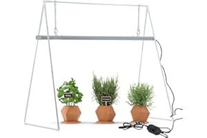 Parus by Venso Grow Light Duo mit Stativ LED Pflanzenlampe Vollspektrum 20W Anzuchtlampe LED Pflanzenleuchte für Gemüse, Kräuter und Blühpflanzen, Venso Ecosolutions, Wachstumslampe für Pflanzen