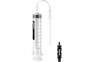 Thinvik 3.5 oz/100ML Seringue Injecteur pour Scellant Tubeless Vélo Compatible avec Stans No Tubes et autres marques Inclut un outil de dévissage pour valves Presta et Schrader