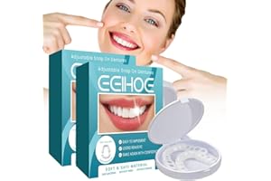 CEWROM Silicone Relinedenture Set, Zahnprothesen, Zahnersatz-Set Weiche Prothese Reline Kit, Prothese Silikon Reline Kit Männer & Frauen (2 Satz)