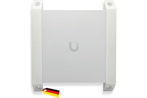 Generiskt fäste för Ubiquiti UniFi Cloud Gateway Ultra (UCG) UCG-Max & UCG-Ultra, minimalistisk bords- och väggmontering, vit, tillverkad i Tyskland