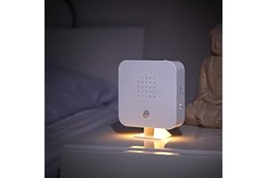 ‎NORTHPOINT Northpoint Nature Sound Box Vogelgezwitscher Vogelgeräusche Box Motion Sensor Vogelgeräusche Licht Wiederaufladbar mit Wandhalterung Weiß Winkel