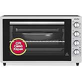 Simfer 7033 Inox Turbo Midi/Mini Oven, 2000 W, 70 Liters, Me Inox