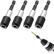 Accessorio Cacciavite 1/4 FTXanty Portainserti Magnetico 2 Pezzi - Attacco 1/4 Per Cacciaviti E Trapani Regolazione Profondità Viti - 9