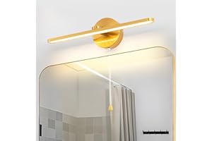 TYhogar Lámpara de Espejo Baño 40CM, LED Luz Espejo 12W 1320LM IP44 Luz de Espejo Aplique de Baño Espejo, Sin Parpadeo Iluminación Frontal, Lámpara de Pared Lámpara de Baño