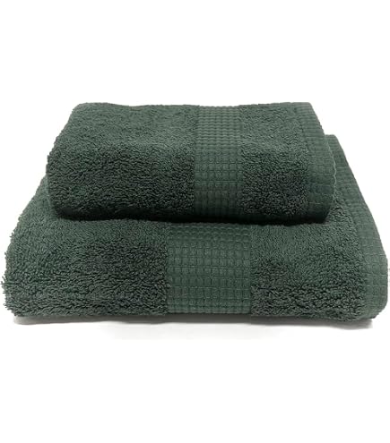 SKL Home Set 2 Asciugamani Trifoglio San Patrizio: Morbido Cotone Spugna, 40,6x63,5cm, Per Bagno E Cucina, Regalo Verde
