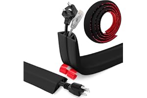 Bechoanigel Canaleta Cables, 4CM X 3M PVC Flexibilidad Canaletas para Cables Fácil de Cortar, Tapa Cables Pared Adecuado para Familias, Escuelas, Oficinas, Almacenes(Negro)