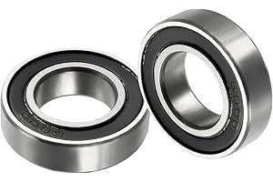 Kozelo 2 st djupt kullager 6800-2Rs - [10x19x5mm] dubbla packningslager för industriell utrustning, motorer, maskiner, kromst