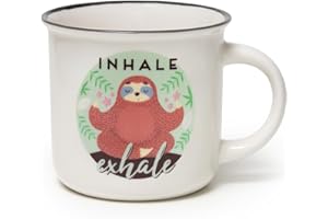 Legami CUP0055, Cup Puccino, Tazza in Porcellana New Bone China, Tema Sloth, Buongiorno Collection, Capacità 350 ml, Lavabile in Lavastoviglie, Utilizzabile in Microonde