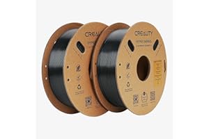 Creality Hyper PLA Filament Bundle 1.75mm 2KG for K1 Max/Ender 3 V3 SE/KE, 3D Printer Filament PLA Designed for High Speed 30-600mm/s, Dimensional Accuracy ± 0.03 mm (Black & Black 2-Pack)