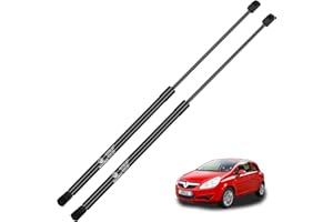WateryWave 2X Rear Tailgate Struts for Vauxhall Corsa D Hatchback 2006-2014 Car Boot Gas Springs Black Gas Struts Boot Struts Shock Lift Support Replace #13182309, 13182537
