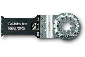 FEIN E-Cut Universal Set 10 hojas de sierra, Ancho 44 mm, Longitud 60 mm, Alojamiento SLP, Bimetal con dentado universal ondulado. Amplio espectro de aplicación