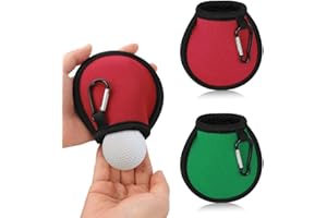 AYESY Bolsa de Limpieza de Pelotas de Golf,Doblemente Impermeable Bolsas de Limpieza de Golf con Hebillas Negras, Portátiles Accesorios de Limpieza de Golf Regalos para Hombres