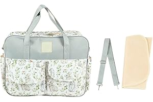 KEEBGYY Mom Bag for Hospital, Waterproof Portable Large Capacity Shoulder Mommy Messenger Bag, Large Waterproof Hospital Bags for Labor and Delivery for Pregnant Woman, Diaper Bag Tote with Shoulder(Bunny)