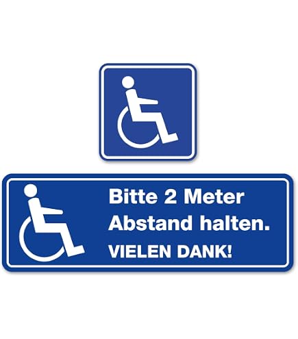 Aufkleber 'Türbreite Für Rollstuhlfahrer' – Selbstklebend, Wetterfest, Made In Germany