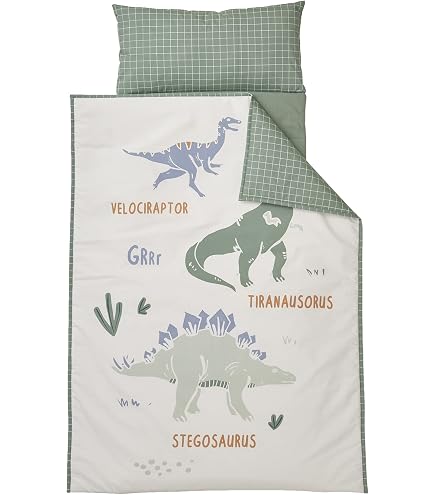 Tapis De Sieste Pour Enfant Avec Oreiller Et Couverture - 49x20 Cm, Anti-débatement, Motif Dinosaure - Pour Crèche, école