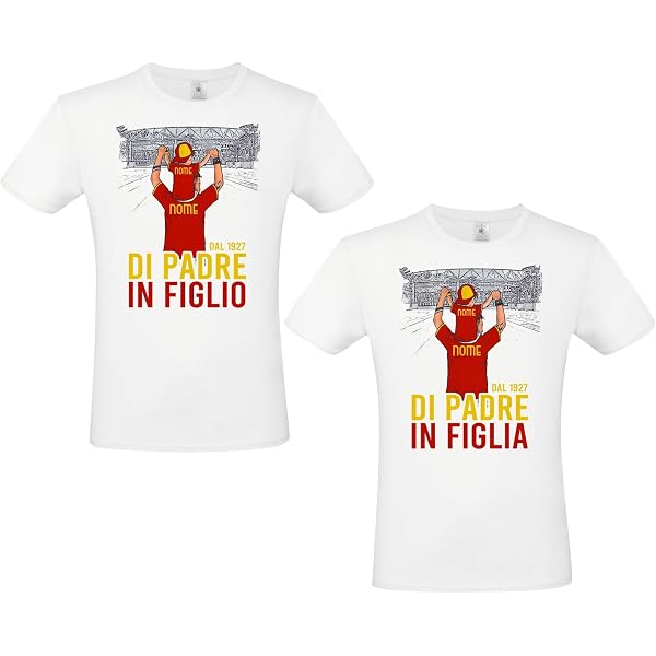 Coppia di T-Shirt Maglie Padre - Figlio/a Idea Regalo Per il Papà Furto