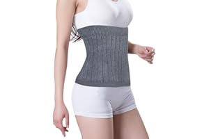 FakeFace winter soft cashmere back warmer, elastic waist support, waist warmer, kidney protector, for women, men and children, grey