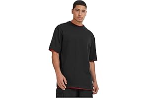 Urban Classics Tall tee Hombre Camiseta Gris Claro Ancho