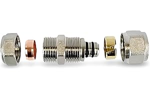 PSW TRADE SUPPLIERS LTD Adapter Reducer 16mm Barrier Pipe- 15mm Compression Copper Plastic (1)