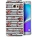 Produktbild Zanasta Designs Schutzhülle Samsung Galaxy Note 5 Hülle Case Slim Cover mit Motiv Rosen Streifen