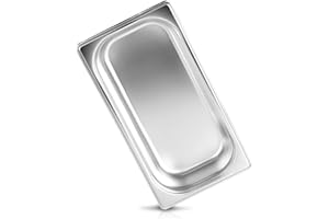 jokobela GN-Behälter 1/3 65 mm aus Premium-Edelstahl (2,5 L Fassungsvermögen) Maße: 325 x 176 x 65 mm - Gastronormbehälter ideal für Garen mit Chafing Dish oder Bain Marie (0,6 mm dick)