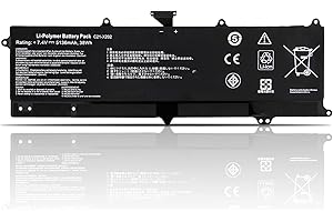 K KYUER 38Wh C21-X202 Laptop Batteria per ASUS VivoBook S200 Q200 X201 X202 F201 F202 S200E Q200E X201E X202E F201E F202E S200E-CT209H S200E-CT198H X201E-DH01 X202E-CT3217 CT143H Notebook Battery