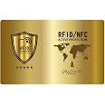 6 Carte Blocco RFID Protezione Passaporto E Carte Di Credito - NFC Contactless - Nero