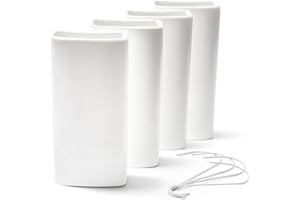 Ligano® Heizkörper Luftbefeuchter weiß – Keramik Wasserverdunster für die Heizung (4er Set)