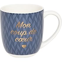 Mug Draeger Paris 1886 – 320 Ml Bleu, Message « Pause Café » Doré – Cadeau élégant Pour Bureau, Anniversaire, Amis – Lavable Lave-vaisselle