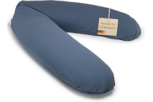 ‎PIC BEAR pic Bear Classic 190 cm Nursing Pillow, High-Quality Pregnancy Pillow, Cuddly Positioning Pillow Made of Cotton, Non-Toxic Side Sleeper Pillow (100% Jersey Cotton, Citadel)