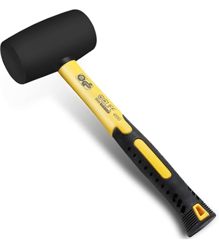 Martello In Gomma Professionale - Con 2 Teste Di Ricambio, 25mm, Manico Antiscivolo Per Lavori Di Precisione - Foto 5