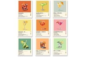 SUPERDANT 9PCS Affiche Decoration Murale Sur Toile Sans Cadre Sur le Thème de L'Été Tableau Decoration Murale Affiche Murale pour Cuisine Cafétéria Poster Mural Tableaux, Posters et Arts Décoratifs