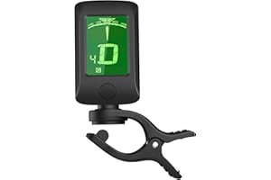 Btuty Accordatore per chitarra Chromatica con pinza sintonizzatore display LCD,per chitarra basso ukulele, Do/Ré Violino